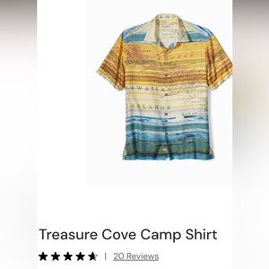 Tommy Bahama Treasure Cove Camp Hawaiian Map Button-Down Shirt